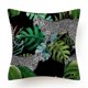 thumbnail image 3 of SZTXJ Cushion Cover Jungle Tropical Leaf Set of 4 Decorative Cushion Covers Wild Animal Tiger D Leopard Green Leaves 45x45 cm Decoration Pillow Case H, 3 of 4