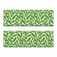 thumbnail image 2 of Banana Leaf Bench Cushion Set of 2, Vibrant Foliage from Madagascar Island Lively Green Nature Themed Art, Standard Size Foam Pad and Decorative Cover, Lime Green White, by Ambesonne, 2 of 4