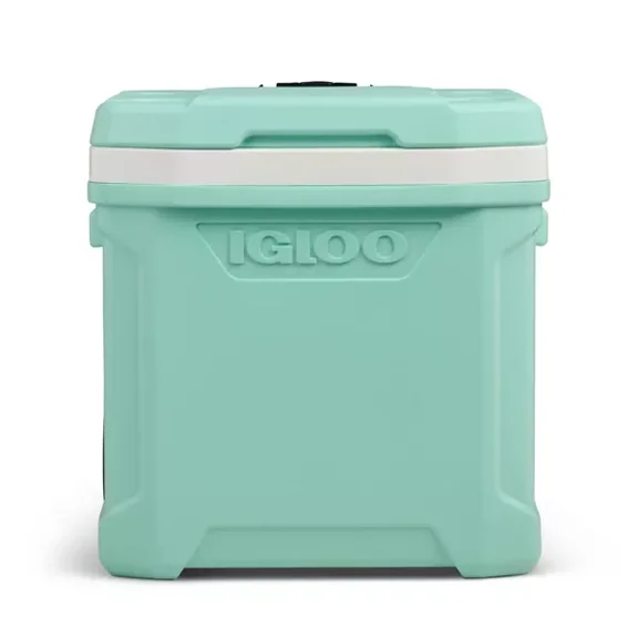 Open Box IGLOO LATITUDE 94 CANS/60QT ROLLING COOLER - SEAFOAM
