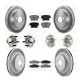 thumbnail image 1 of Transit Auto Front Rear Hub Bearings Assembly Coated Disc Brake Rotors and Semi-Metallic Pads Kit (10Pc) for Car Dodge Charger with Police Package - Left Right Side (Driver Passenger) KBB-112032, 1 of 11
