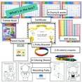 thumbnail image 2 of Potty Training System-Kit/Guide—320 Pieces- Parent Guide, Trainee Book, Rainbow Charts (4Wks), Color Sheets, Crayons (4 Colors) 308 Stickers, Certificate, Bracelet, Wall Putty- Ages 18 Mos- 4 Yrs, 2 of 5