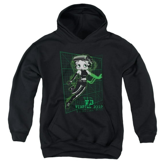Betty Boop - Virtual Boop - Youth Hooded Sweatshirt - Small