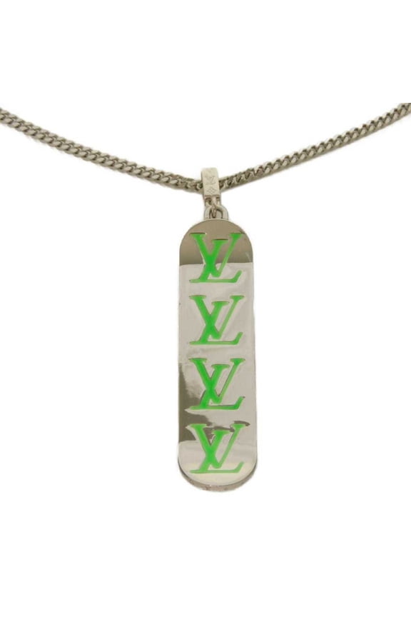 Pre-Owned Louis Vuitton LOUIS VUITTON Necklace Pendant Skateboard LV Logo Virgil Abloh Enamel...