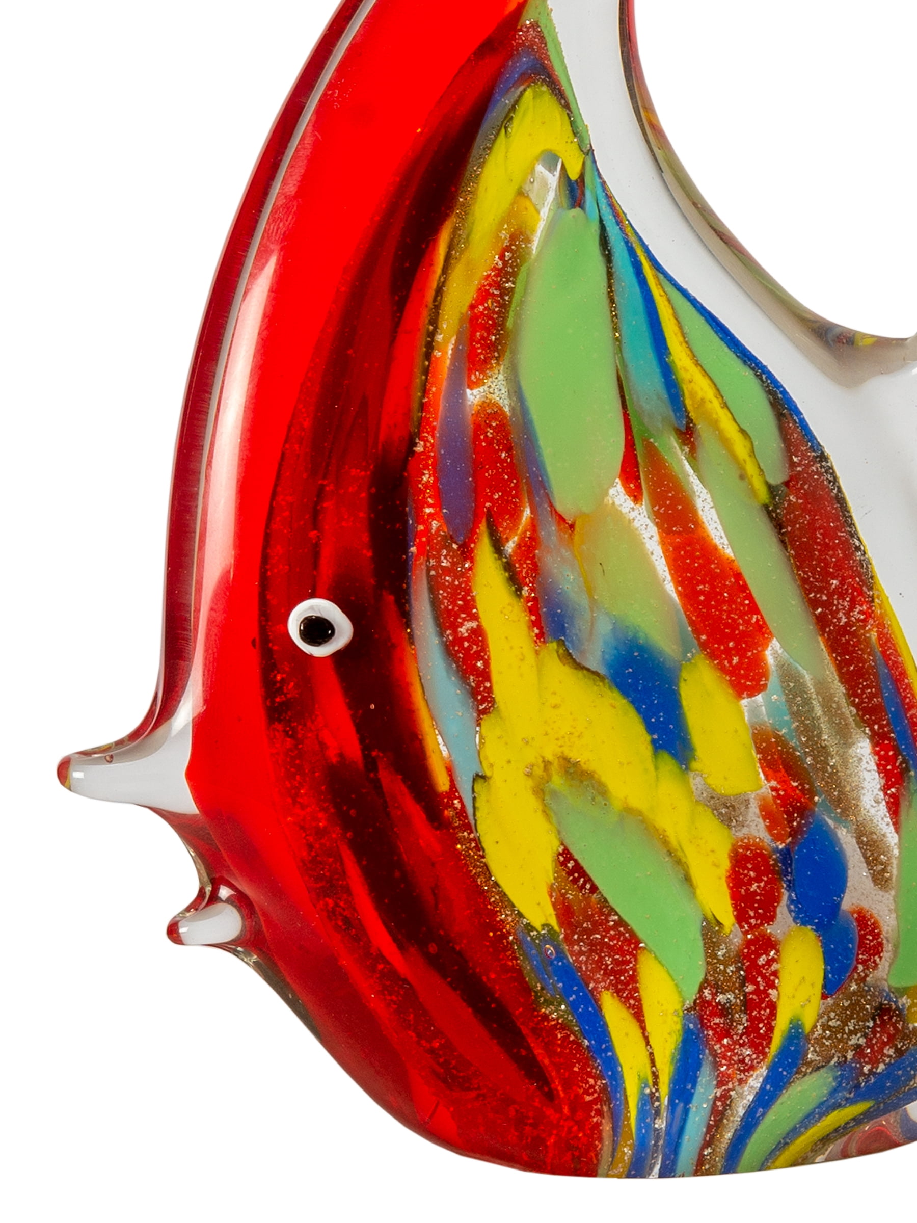 Dale Tiffany 8.75" Tall Astola Fish Art Glass Handcrafted Murano-Style Figurine