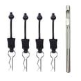 thumbnail image 2 of 4 piezas/20 piezas de fácil instalación con retenedor de goma flexible para clips de carrocería RC 4pcs, 2 of 9