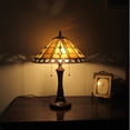 thumbnail image 3 of CHLOE Lighting GODWINE Tiffany-style 2 Light GeometricTable Lamp 16" Shade, 3 of 3