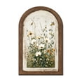 thumbnail image 2 of Vintage Floral Arch Framed Wall Art with Double-Layer Wooden Frame and Wildflower Butterfly Motif for Living Room Wall Decor, 2 of 7