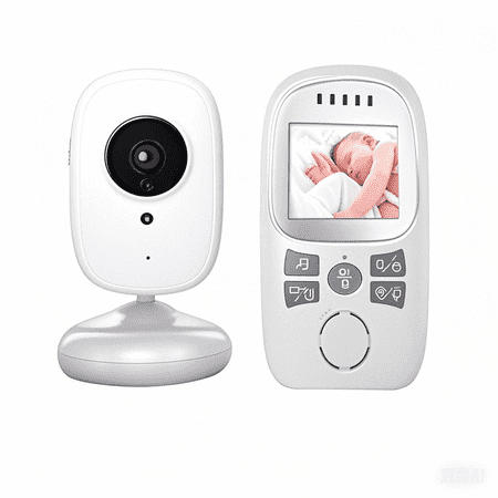 Video Baby Monitor,Digital 2.4Ghz Wireless with Temperature Monitor,2.4inch 2-Way Talk, Night Vision, High Capacity Battery