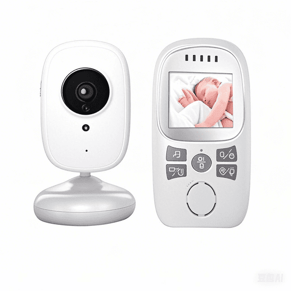 Video Baby Monitor,Digital 2.4Ghz Wireless with Temperature Monitor,2.4inch 2-Way Talk, Night Vision, High Capacity Battery