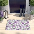 thumbnail image 2 of Pioneer Flower Floral Print Flannel Non Slip Door Rugs,Washable Door Mats Indoor,Decorative Door Mats,Dirt-Resistant and Absorbent Doormat for Entrance,Bedroom,Kitchen,Bathroom,31.5"x17", 2 of 4