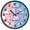 Cute Sheep Sit, variant on Dailycode Night Light Wall Clock Glow in The Dark 12 inch Battery Operated Silent Luminous Clocks, Cute Watercolor Unicorn