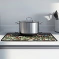thumbnail image 2 of Renewold Glass Top Stove Cover Electric Stove Mat Foldable Non-slip Cooktop Mat Multipurpose Washer Dryer Top Protector Range Cover for Kitchen Counter, Mushroom Moon Daisy Leaf, 2 of 7