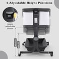 thumbnail image 5 of OLAKIDS 3-in-1 Baby Bassinet, Bedside Sleeper with Comfy Mattress, Wheels, 6-Height Adjustable, Storage Basket, Travel Bag, Portable Mesh Crib, Gray, 5 of 7