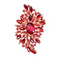 thumbnail image 2 of Tnobhg Elegant Colorful Glass Rhinestones Irregular Shape Brooch Pin Vintage Hat Scarf Shawl Badge Bridal Gift Dress Accessories, 2 of 8