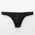 thumbnail image 3 of Mens Underwear Men's Bikini Briefs Half Hip Low Waist Color Striped Panties, 3 of 9
