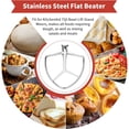 thumbnail image 3 of Stainless Steel Flat Beater Replacement for KitchenAid 7 Qt Bowl-Lift Mixers – Food Grade & Dishwasher Safe, 3 of 8