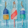 thumbnail image 2 of Mark, Leslie 26x26 White Modern Wood Framed Museum Art Print Titled - Lobster Buoys I, 2 of 4