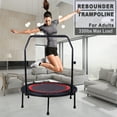 thumbnail image 4 of Imerelez 40 Inch Mini Exercise Trampoline for Adults or Kids - Indoor Fitness Rebounder with Safety Pad, Max Load 300 lbs, 4 of 9