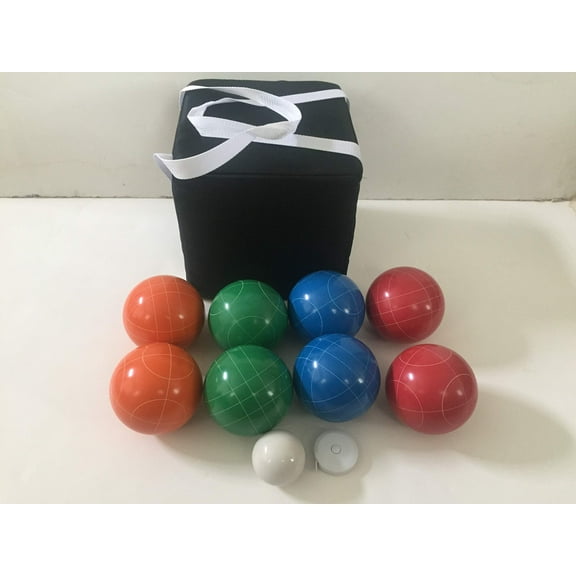 New Listing - (2 of 10 Options) Unique Bocce Sets - 107mm with Green, Red, Blue, Orange Balls