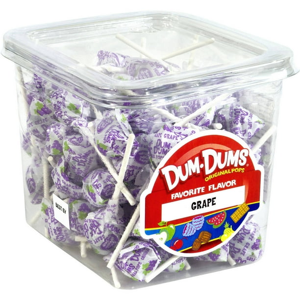 Dum Dums Original Pops Grape Lollipops, 68 count, 1 lb