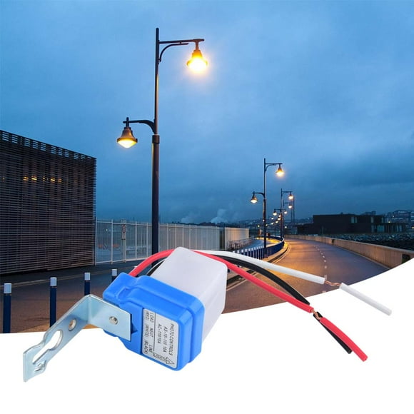 Auto Light Control Switch,Auto On/Off Automatic Switch Outdoor Light Control Switch Street Lamp Switch Extended Durability