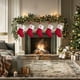 thumbnail image 5 of Seyotauo Christmas Stockings with Initials, Embroidered Xmas Stockings, 7" Large Knitted Xmas Stocking, Christmas Party Fireplace Family Hanging Stocking Decorations, 5 of 6
