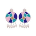 thumbnail image 3 of Crunchy Fashion Handcrafted Multicolor Studded Beaded Jewellery Set, 3 of 4