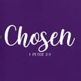 thumbnail image 5 of Wild Bobby Chosen 1 Peter 2:9 Inspirational/Christian Unisex Crewneck Graphic Sweatshirt, Purple, XX-Large, 5 of 5