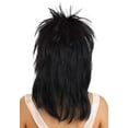 thumbnail image 2 of Perruque Noire Heavy Metal Rocker pour Femmes, 2 of 3