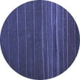 thumbnail image 1 of Ahgly Company Machine Washable Indoor Round Abstract Blue Contemporary Area Rugs, 7' Round, 1 of 4