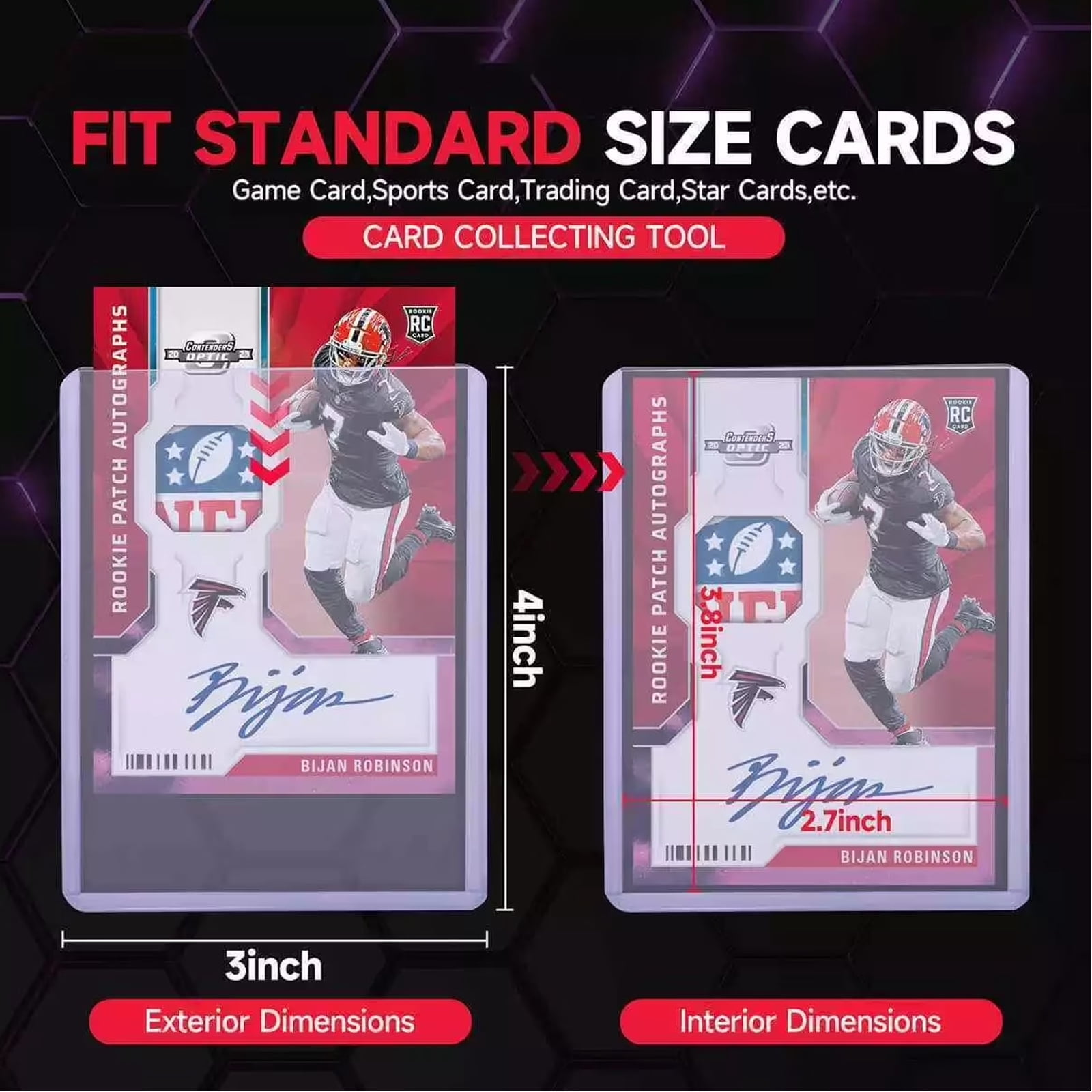 Ultra pro 200ct Top Loader 3 "X4", Baseball card protector Hard plastic, Trading Card Sports Card holder (200 hard card + 200 soft card)