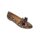 thumbnail image 1 of FLAT BALERINA VESTIR CASUAL LEON MUJER DAMA ORO SERPIENTE SINTETICO 7970 LEON 7970p, 1 of 3