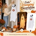 thumbnail image 2 of Halloween Decorations Ghost Hanging Decoration, 35.4 In Light Up or Unlit Ghost Ornament, Battery Operated Warm Light, Halloween Porch Yard Party Decor, 2 of 8
