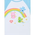 thumbnail image 2 of Care Bears Girls Rainbow Rides Raglan Graphic Tee with Short Sleeves, Sizes 4-16, 2 of 3