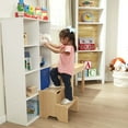 thumbnail image 5 of Melissa & Doug Kids Wooden Step Stool - Light Natural Finish, 5 of 9