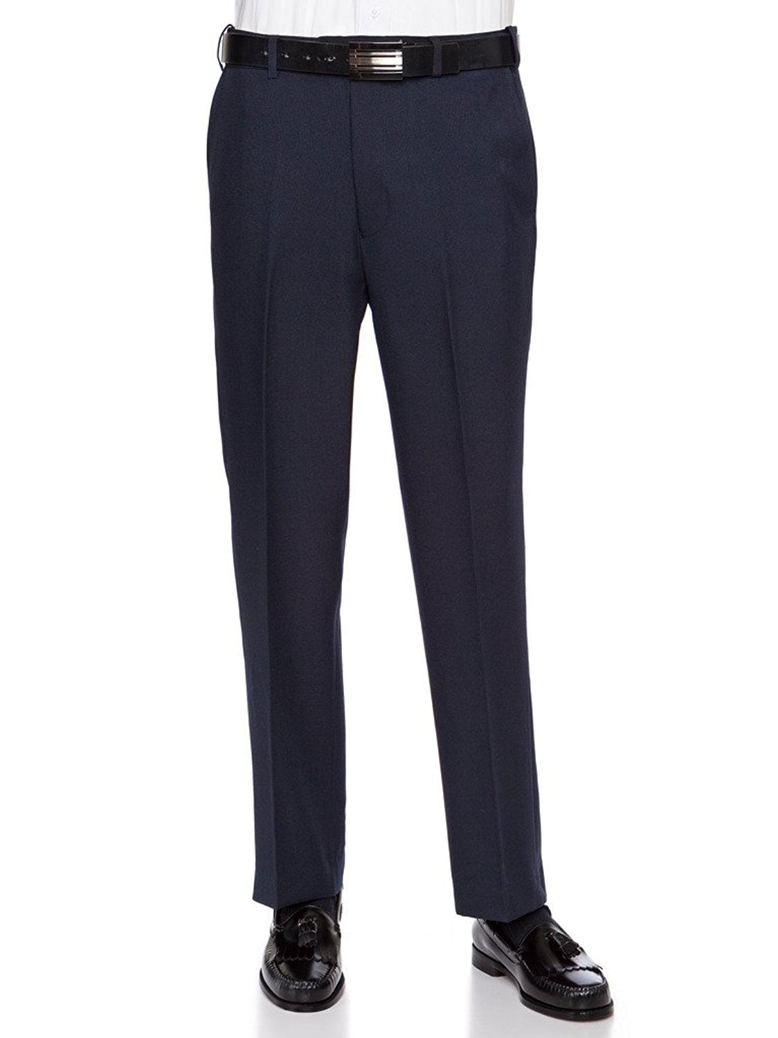 Men's Brown Flat Front Dress Pant Modern Fit - Perfect for Every Day!