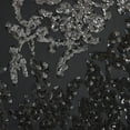 thumbnail image 3 of Zelouf Romantic Two Tone Sequin Mesh  , Sewing, DIY, Crafts Fabric by the Yard, Black/gunmetal | 26367, 10 Yard, 3 of 3