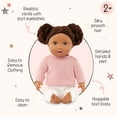 thumbnail image 4 of LullaBaby 14-inch Baby Doll Wavy Dark-Brown Hair, Brown Eyes, 4 of 12