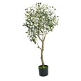 thumbnail image 4 of Olivo artificial con maceta, hojas verdes, 1,2 m, ideal para oficina, interior y hogar. Estilo B, 4 of 9