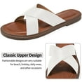 thumbnail image 3 of Ablanczoom Womens Sandals Dressy Slides: Comfortable Flat Slides for Women Shoes, 3 of 6