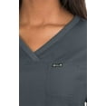 thumbnail image 3 of koi Classics Women's Nicole Crossover V-Neck Solid Scrub Top, 3 of 3