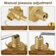 thumbnail image 3 of Válvula Reguladora de Presión de Agua de Latón DN20 de 3/4 Pulgadas, Regulador Reductor de Presión de Agua, Manómetro de Válvula de Alivio Ajustable, 3 of 5