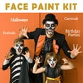 thumbnail image 6 of KiddiTouch Face Painting Kits for Kids, 20 Colors Water Based Face Paint Kit Includes Hair Chalks Comb, Brushes, Stencils, 6 of 8