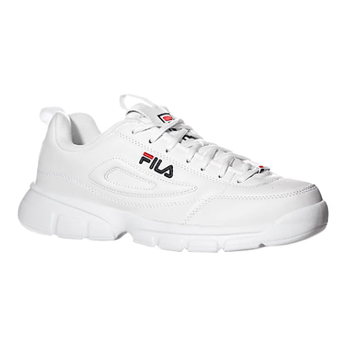 fila red and white shoes