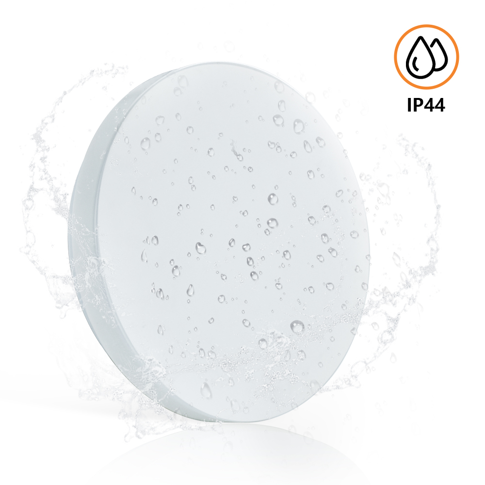 Depuley20W Led Flush Mount Ceiling Light Fixture, Waterproof Led Ceiling Lights, 10 Inch 6000K Daylight 1650lm 100W Equivalent Bathroom Ceiling Lamp for Kitchen, Laundry, Bedroom, Hallway, Non Dimmabl