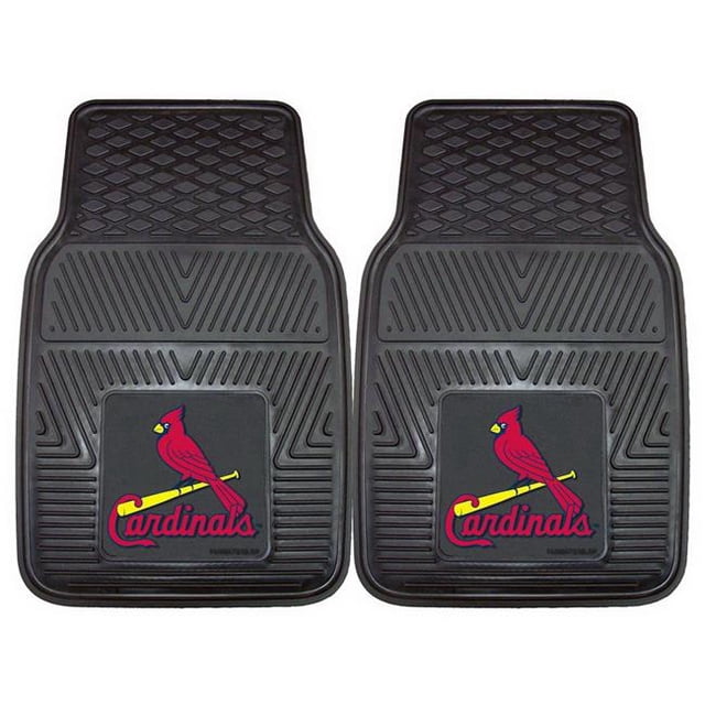 St. Louis Cardinals Tapis de Voiture en Vinyle Robuste 2 Pcs