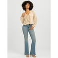 thumbnail image 5 of Jessica Simpson Women's Hilaria Cotton Ruffle Top with Long Sleeves, Sizes XS-XL, 5 of 6