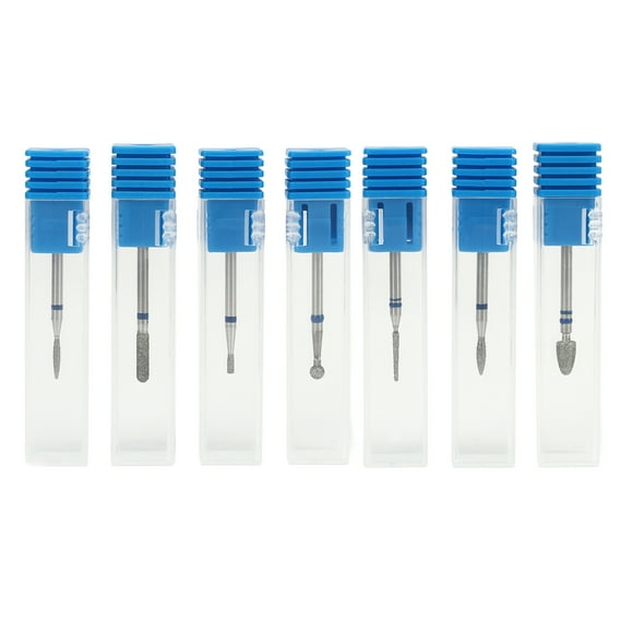 Broca de esmeril para uñas, 7 piezas Brocas de esmeril para uñas Brocas para esmeril de uñas Brocas para uñas Rendimiento lleno de energía