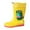ZD Yellow, variant on Toddler Rain Boots Boys Girls Colorful Easy On Lightweight Short Rainboots Kids Water Shoes Yellow 2 Years-3 Years