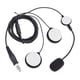 thumbnail image 4 of Micrófono de auriculares de radio de casco de motocicleta negro, auriculares de casco, fácil instalación, auriculares de de dos, 4 of 9